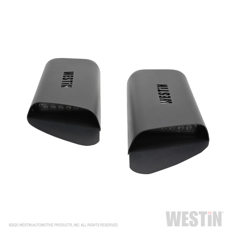 Westin 18-20 Jeep Wrangler JL 2dr LED Hood Scoops - Textured Black 62-41115