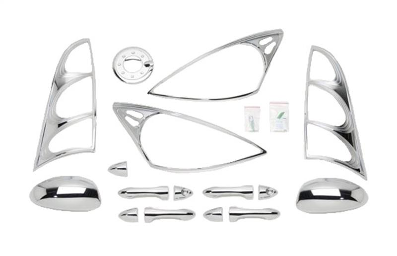 Putco 00-04 Ford Focus (4 Door) DH/MC/TL/HL/FTC Chrome Trim Accessory Kits 405070 Main Image