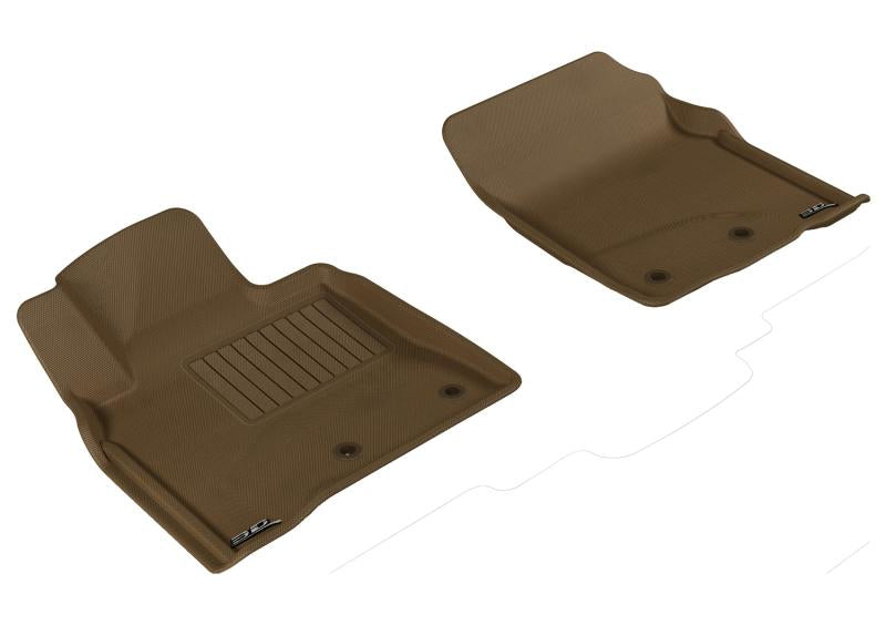 3D MAXpider 2012-2020 Lexus/Toyota LX/Land Cruiser Kagu 1st Row Floormat - Tan L1LX04411502 Main Image