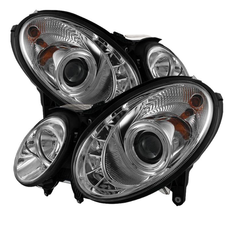 Spyder Mercedes Benz E-Class 07-09 Projector Headlights Halogen - DRL Chrm PRO-YD-MBW21107-DRL-C 5029355 Main Image