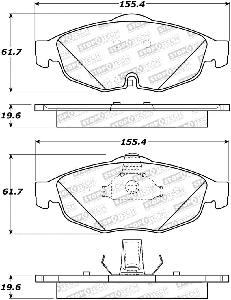 StopTech Street Brake Pads 308.08690 Main Image