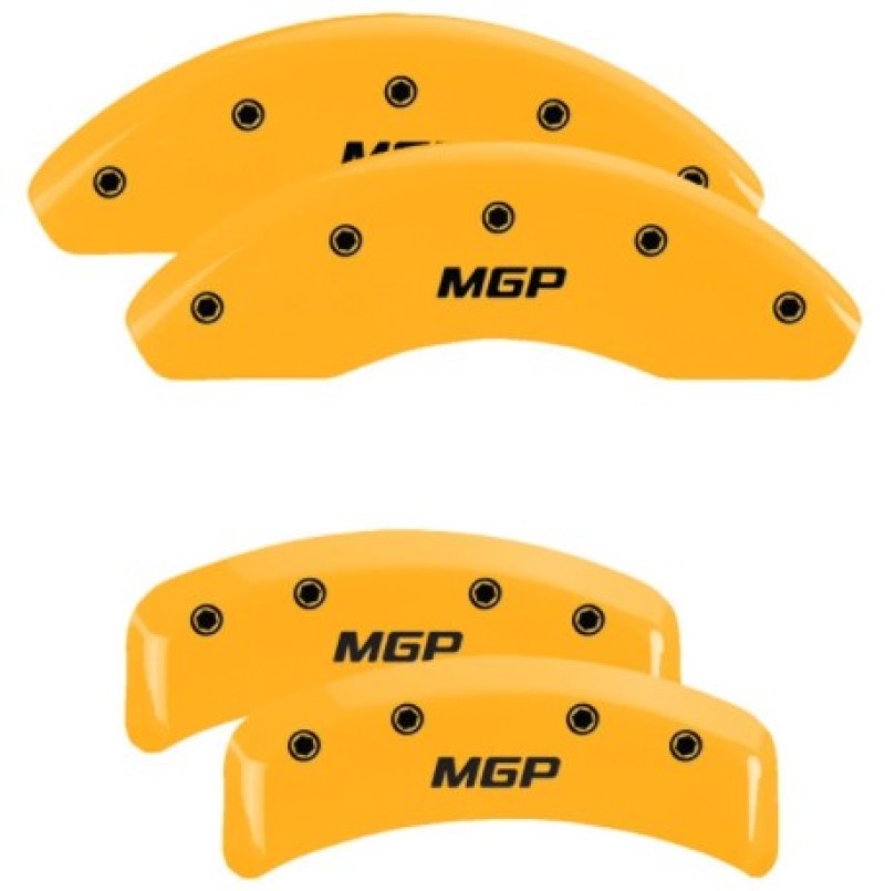 MGP 4 Caliper Covers Engraved Front & Rear MGP Yellow Finish Black Characters 1991 BMW 325 22238SMGPYL