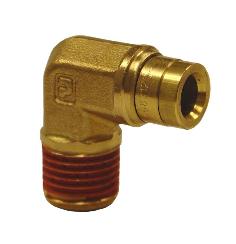 Firestone Male 1/4in. NPT To 1/4in. PTC 90 Degree Elbow Air Fitting - 25 Pack (WR17603031) 3031 Main Image