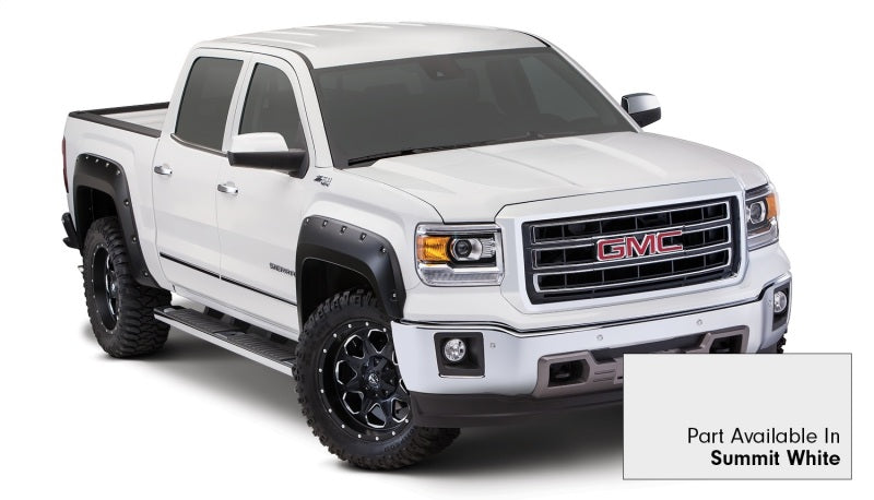 Bushwacker 19-20 Chevrolet Silverado 1500 Pocket Style Flares 4pc - Summit White 40927-14