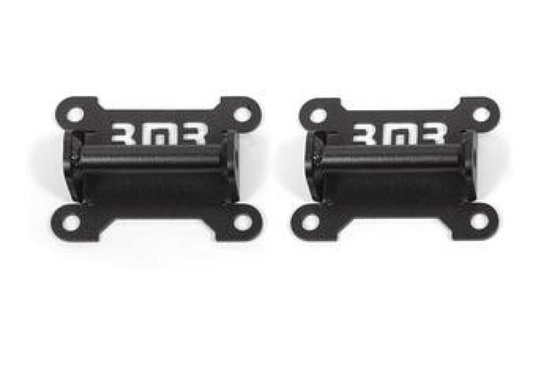 BMR 98-02 Chevrolet Camaro Motor Mount Kit (Solid Steel) - Black Hammertone MM341H