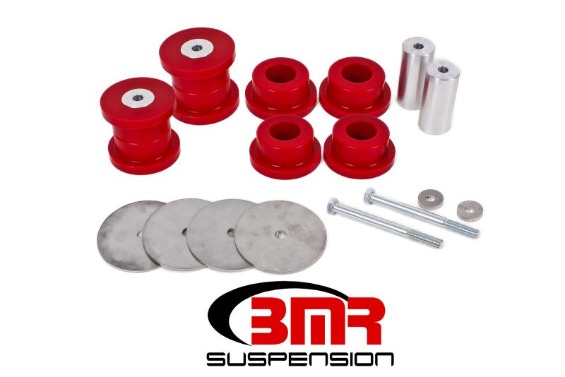 BMR 16-17 6th Gen Camaro Rear Cradle Bushing Kit (Polyurethane) - Red BK061 Main Image