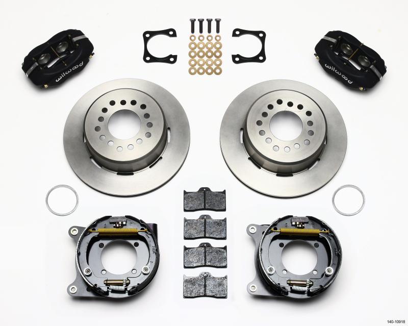 Wilwood Forged Dynalite P/S Park Brake Kit Chevy 12 Bolt-Spec 3.15in Brng Stggrd mt 140-10918 Main Image