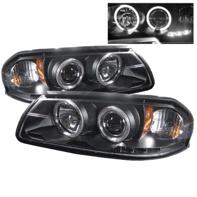 Spyder Chevy Impala 00-05 Projector Headlights LED Halo LED Black High H1 Low H1 PRO-YD-CHIP00-HL-BK 5009401 Main Image