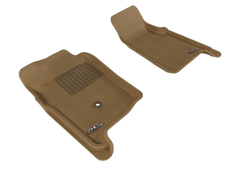 3D MAXpider 1998-2011 Ford Ranger Regular Cab/Supercab Kagu 1st Row Floormat - Tan L1FR02611502 Main Image