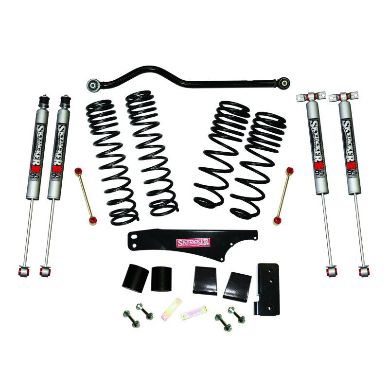 Skyjacker 2007-2018 Jeep Wrangler JK 2 Door 4WD Long Travel 3.5in-4in Lift Kit w/M95 Monotube Shocks JK35BPMLT Main Image