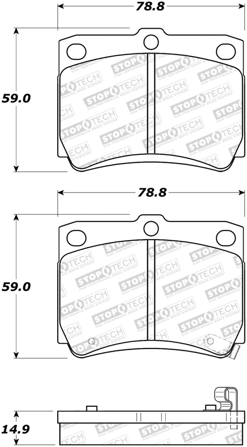 StopTech Street Brake Pads 308.07330 Main Image