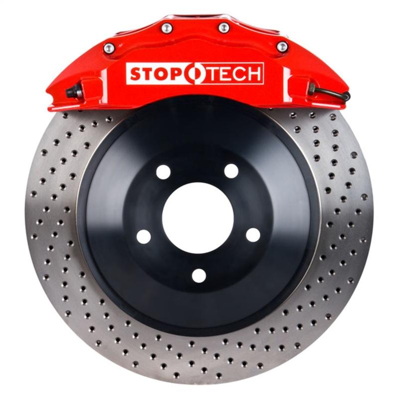 StopTech Chrysler 300C Front Touring 1-Piece BBK w/ Red ST-60 Calipers Drilled Rotor 82.243.6100.72 Main Image