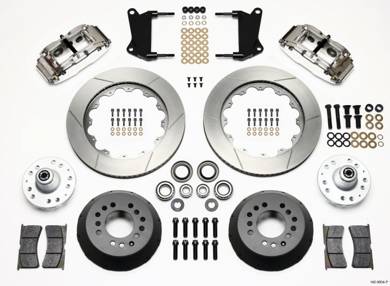 Wilwood Narrow Superlite 6R Front Hub Kit 14.00in Polished 67-69 Camaro 64-72 Nova Chevelle 140-9804-P Main Image