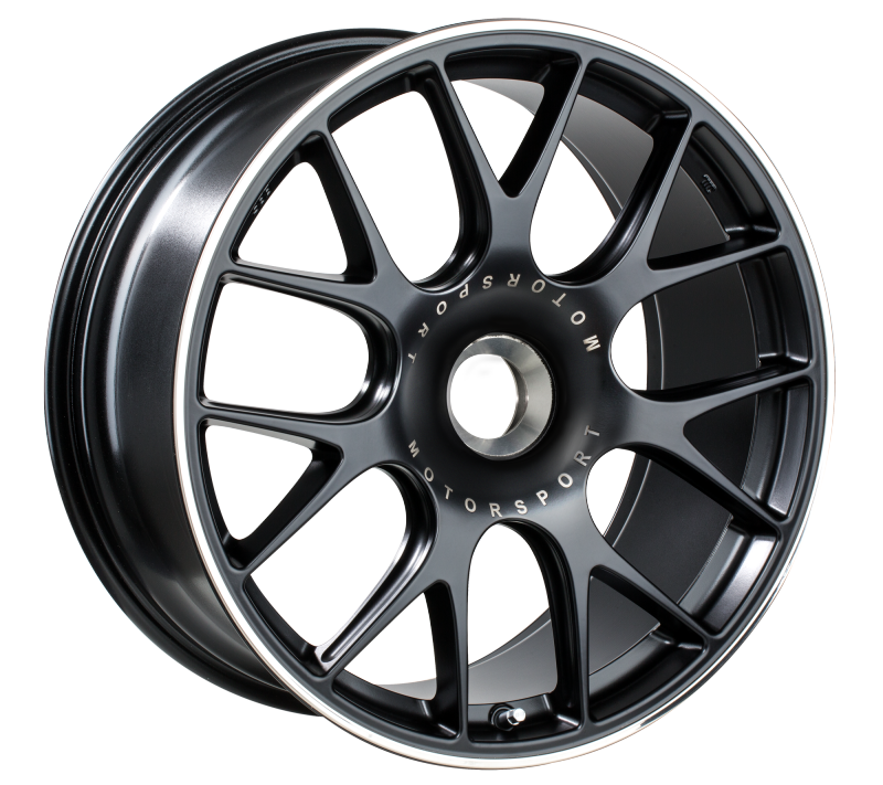 BBS CH-R 20x9 CL ET51 CB84 Satin Black Polished Rim Protector Wheel CH151BPO Main Image