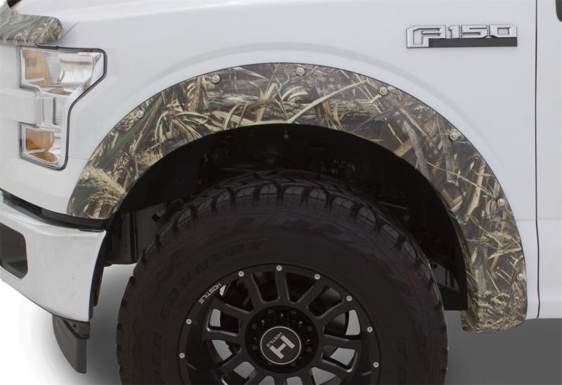 Stampede 2004-2008 Ford F-150 66.0/78.0/96.0in Bed Ruff Riderz Fender Flares 4pc Smooth Camo 8410-4 Main Image