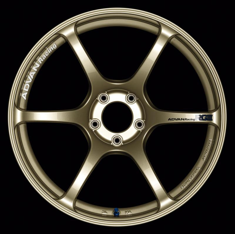 Advan RGIII 18x10.5 +15 5-114.3 Racing Gold Metallic Wheel YAR8L15EZ Main Image