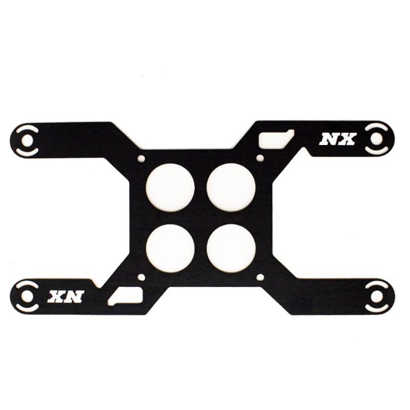 Nitrous Express Carb Plate Solenoid Bracket for Dominator (4 Solenoid) 15729D Main Image