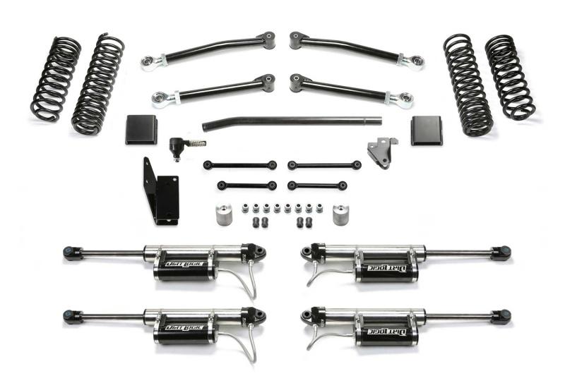 Fabtech 2020 Jeep Gladiator JT 6 Cyl 4WD 5in Trail System w/DL 2.25 Resi Shocks K4176DL Main Image