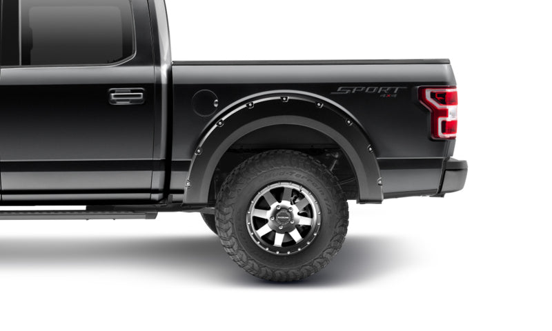 Bushwacker 18-20 Ford F-150 (Excl Models w/Tech Pkg) Pocket Style Flares 4pc - Agate Black Met 20945-32