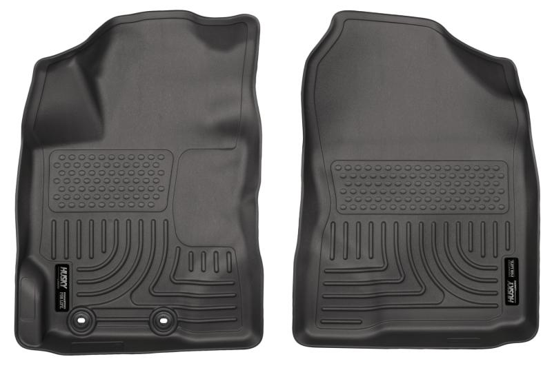 Husky Liners 12-18 Toyota Yaris WeatherBeater Black Front Floor Liners 13501 Main Image