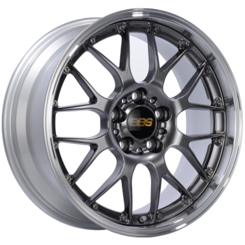 BBS RS-GT 18x9 5x120 ET45 / 72.5 CB Diamond Black Center Diamond Cut Lip Wheel RS946HDBPK