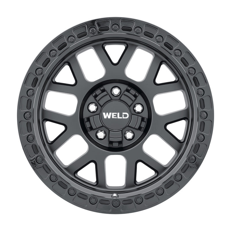 Weld Off-Road W104 17X8.5 Cinch 5X110 5X127 ET38 BS6.25 Satin Black / Gloss Black 71.5 W10478532625