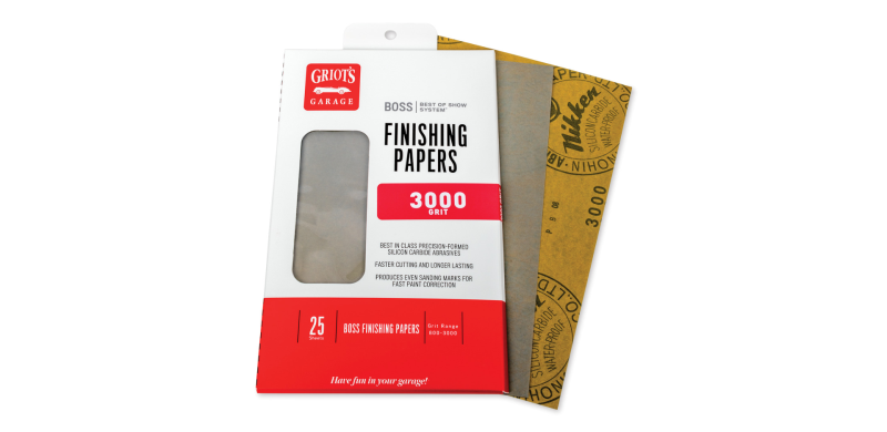 Griots Garage BOSS Finishing Papers - 3000g - 5 .5in x 9in (25 Sheets) B3025