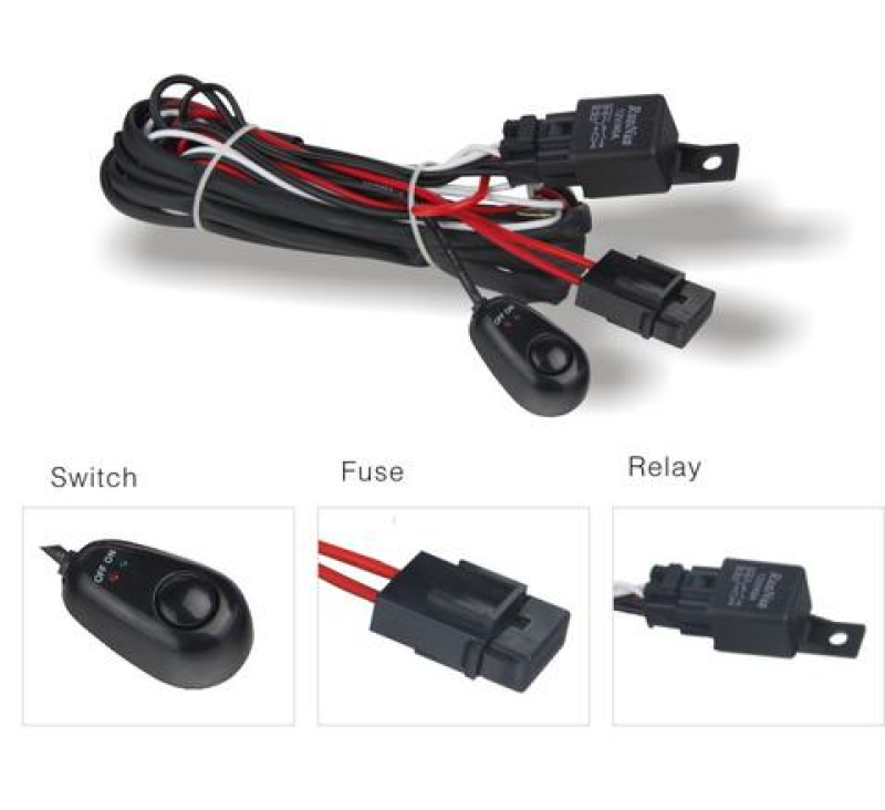 DV8 Offroad Wiring Harness w/ Relay & Switch WIRE HARNESS Main Image