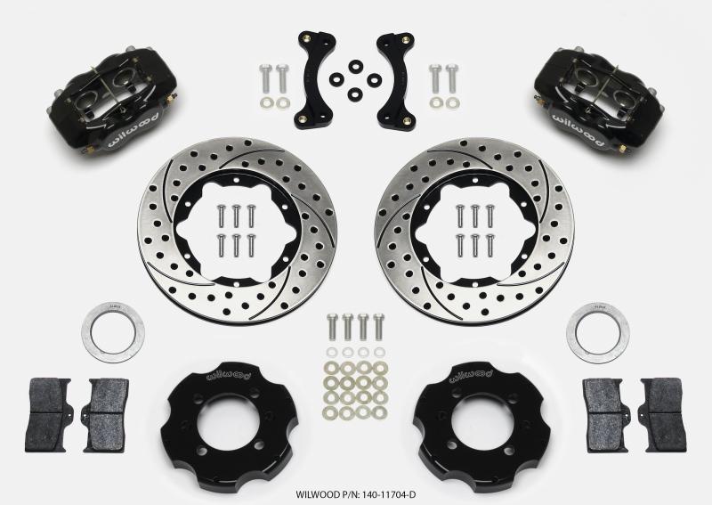 Wilwood Forged Dynalite Front Hat Kit 11.00in Drilled 95-05 Miata 140-11704-D Main Image