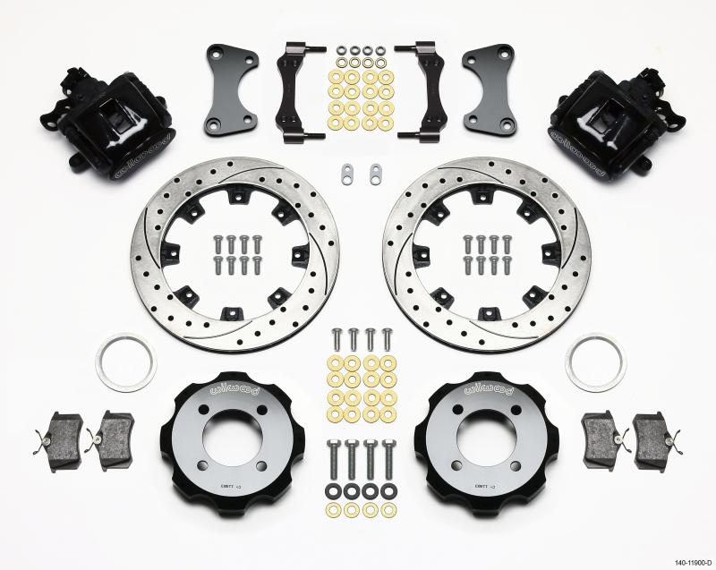 Wilwood Combination Parking Brake Rear Kit 11.75in Drilled 2011 Fiesta Rear 140-11900-D Main Image