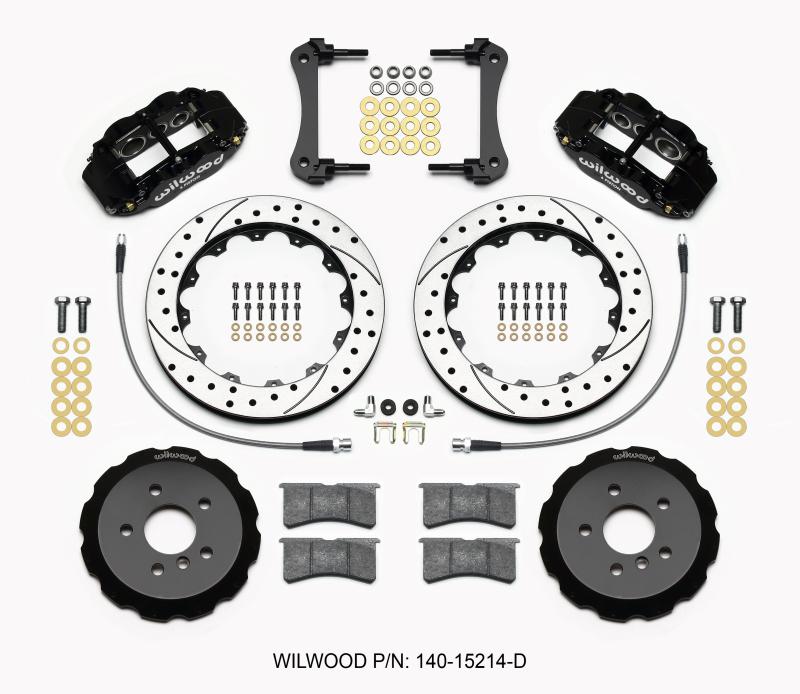 Wilwood Narrow Superlite 6R Front Hat Kit 12.88in Drilled 2014-2015 Mini Cooper w/Lines 140-15214-D Main Image