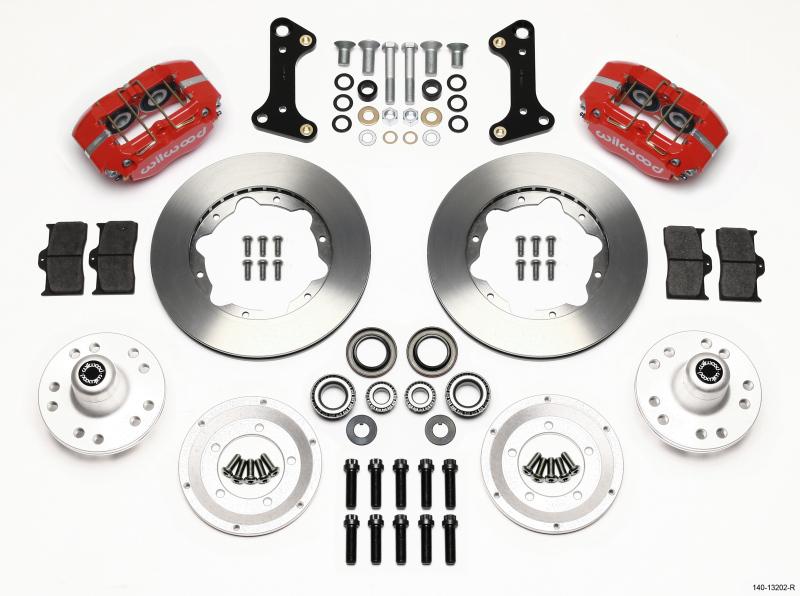 Wilwood Dynapro Dust-Boot Front Kit 11.00in Red 67-69 Camaro 64-72 Nova Chevelle 140-13202-R Main Image