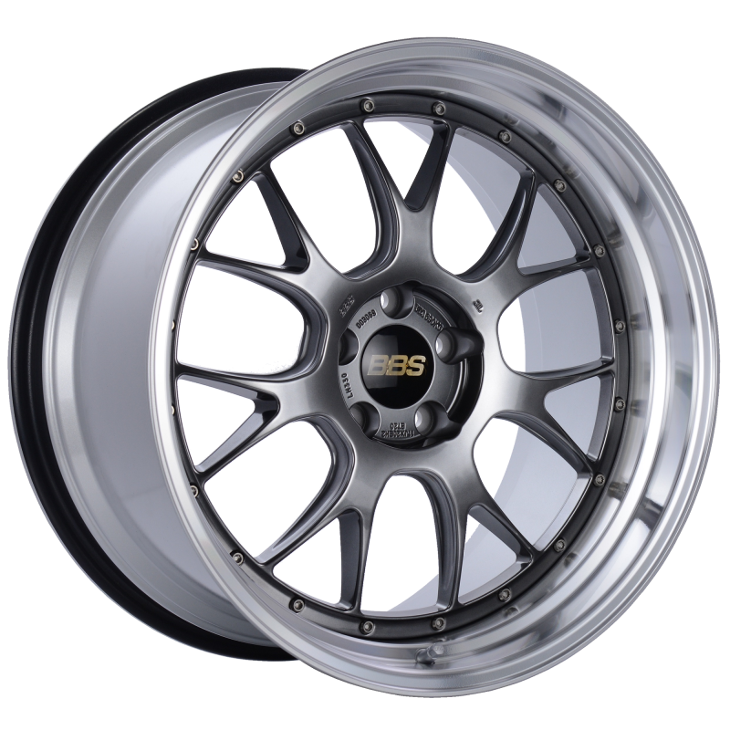 BBS LM-R 20x11 5x114.3 ET20 CB66 Diamond Black Center Diamond Cut Lip Wheel LM330DBPK Main Image