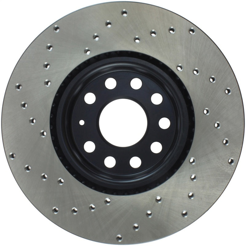 StopTech Sport Cryo Cross Drilled Brake Rotor; Rear Right