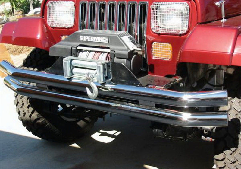 Rampage 1976-1983 Jeep CJ5 Double Tube Bumper - Stainless 8449