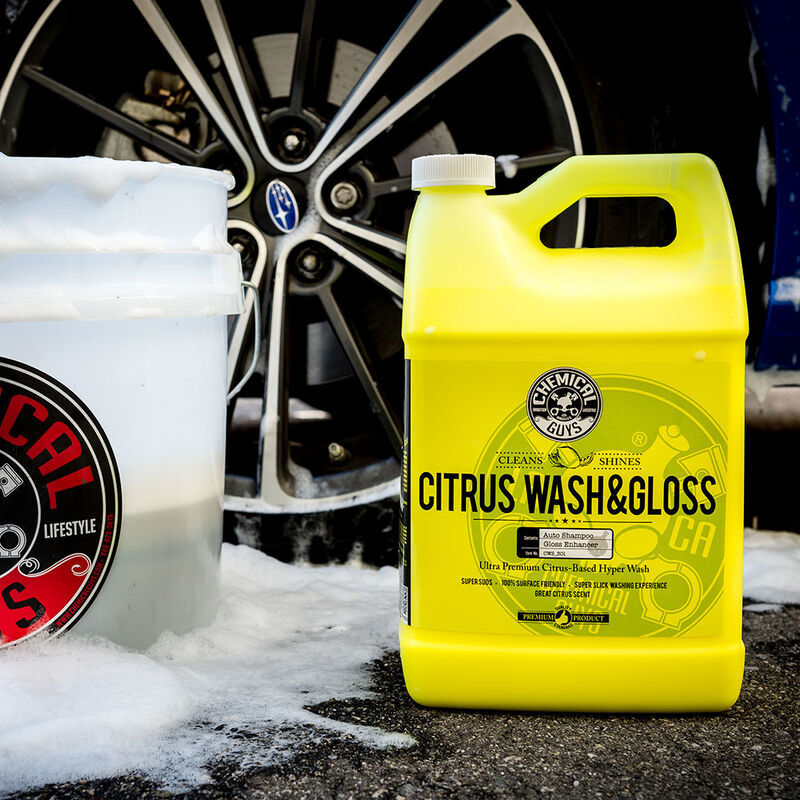 Chemical Guys Citrus Wash & Gloss Concentrated Car Wash - 1 Gallon (P4) CWS_301