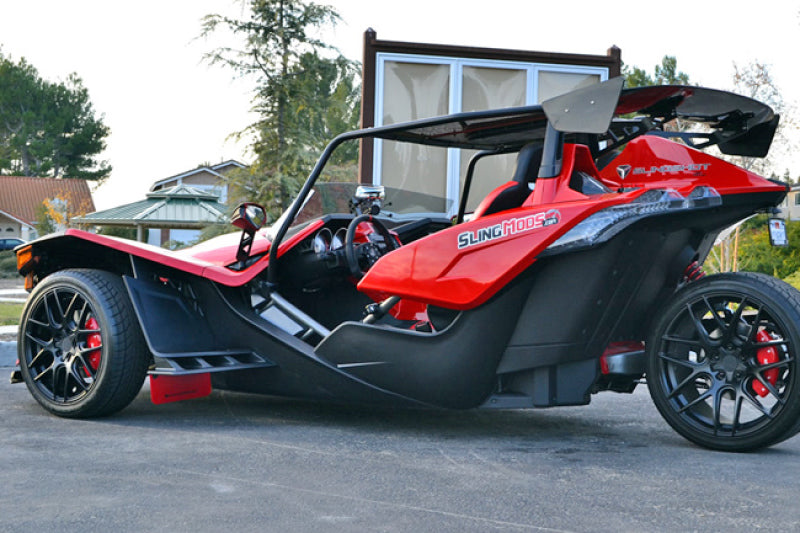 Rally Armor 2015-16 Polaris Slingshot Front Mud Flaps Red Logo MF38-UR-BLK/RD