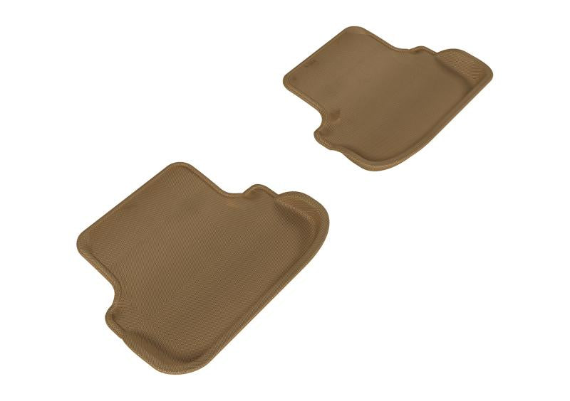 3D MAXpider 2010-2017 Mercedes-Benz E-Class Coupe C207 Kagu 2nd Row Floormats - Tan L1MB05221502 Main Image