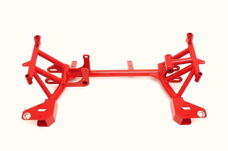 BMR 93-97 4th Gen F-Body K-Member w/ LT1 Motor Mounts and Pinto Rack Mounts - Red KM002-1R Main Image