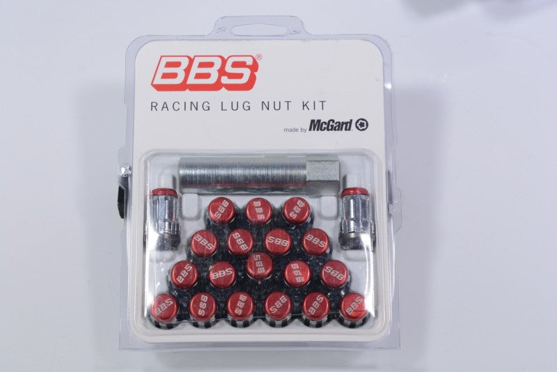 BBS McGard Lug Nut Set 12x1.5 Red LGM15R