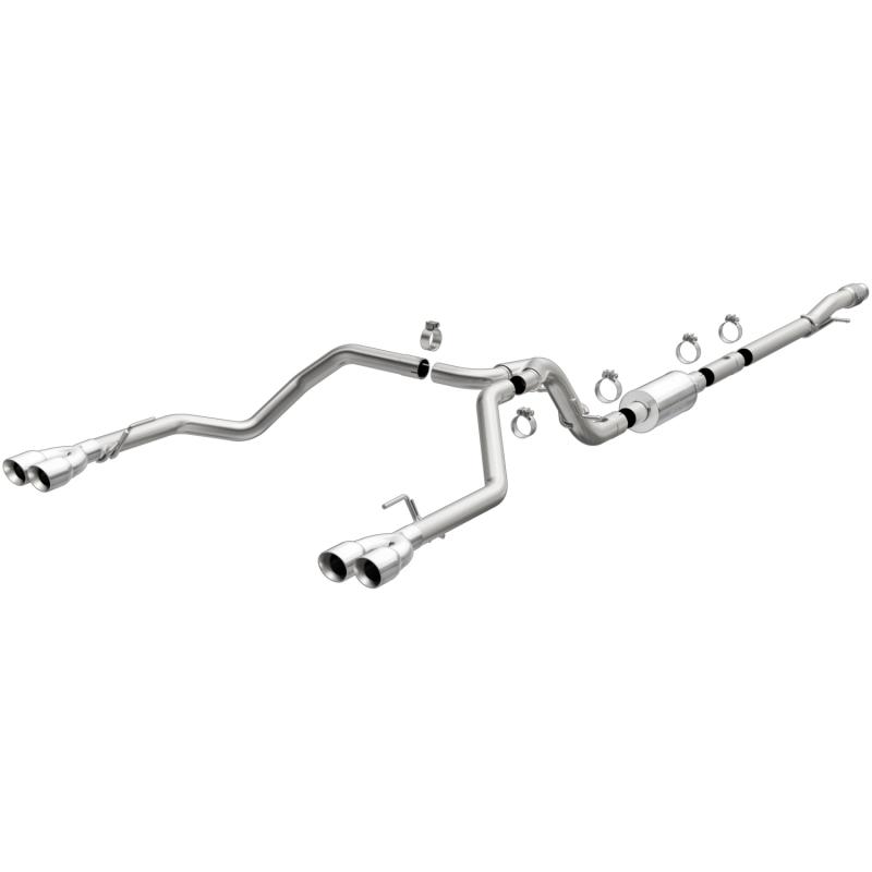 MagnaFlow 2019 Chevy Silverado 1500 V8 5.3L Street Series Quad Split Rear Exhaust w/ Polished Tips 19477 Main Image