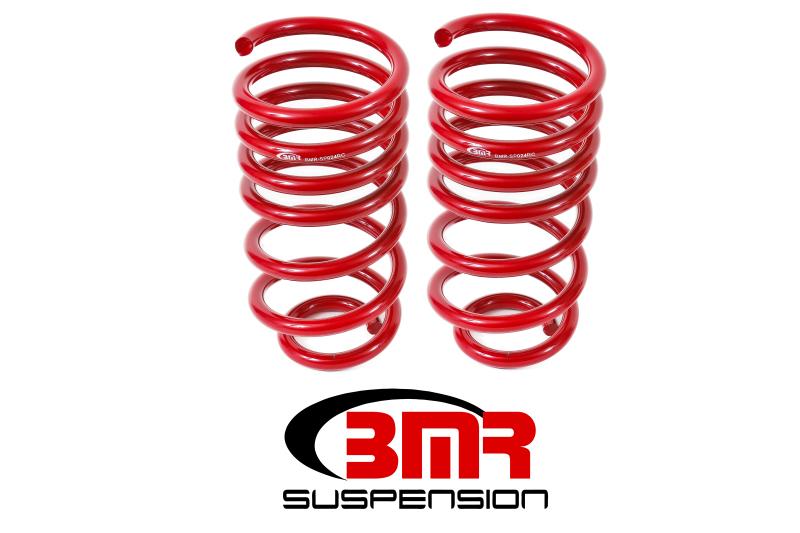 BMR 10-15 5th Gen Camaro V8 Rear Lowering Springs - Red SP024R Main Image