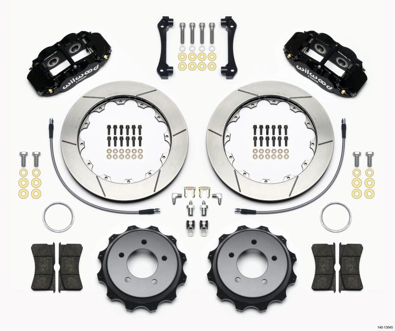 Wilwood Narrow Superlite 4R Rear Kit 12.88in 2008-up Hyundai Genesis Coupe w/Lines 140-13045 Main Image