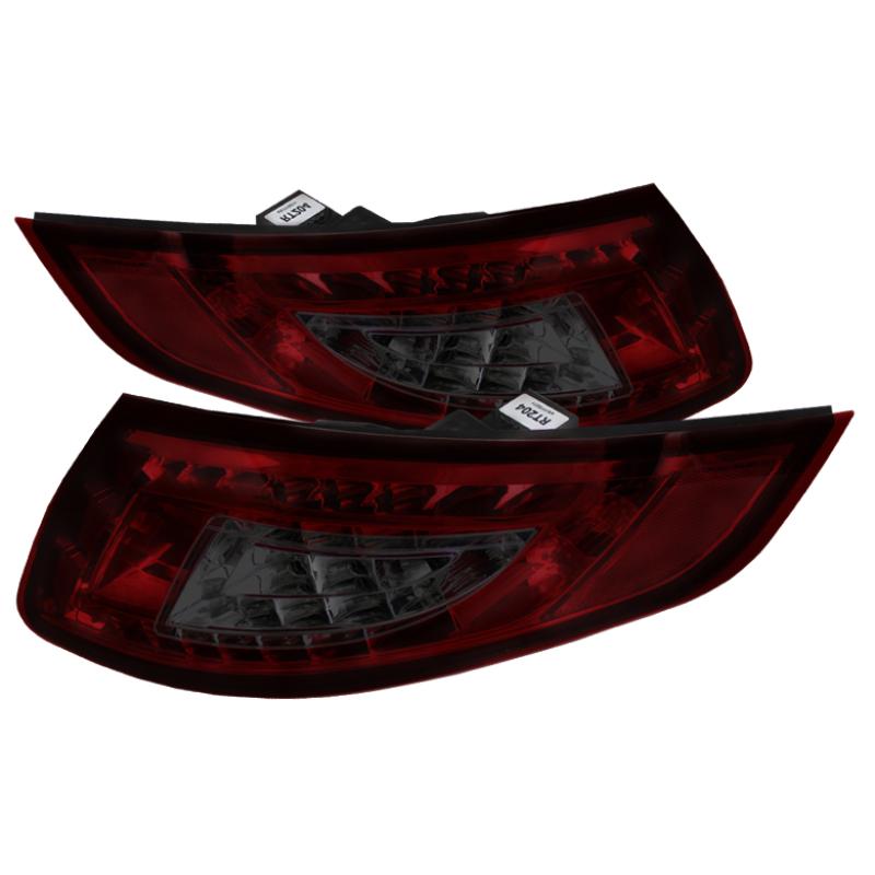 Spyder Porsche 997 05-08 LED Tail Lights Red Smoke ALT-YD-P99705-LED-RS 5037992 Main Image