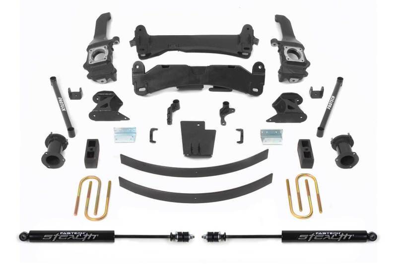 Fabtech 05-14 Toyota Tacoma 4WD/2WD 6 Lug 6in Basic System w/Stealth Shocks K7019M Main Image