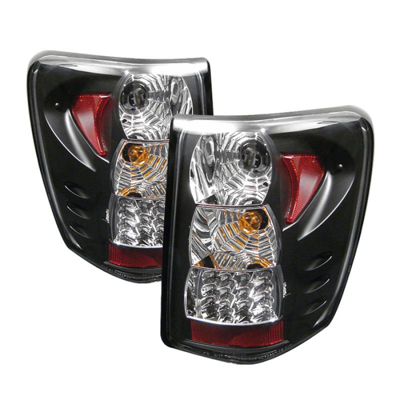 Spyder Jeep Grand Cherokee 99-04 LED Tail Lights Version 2 Black ALT-YD-JGC99-LED-BK-G2 5005663 Main Image