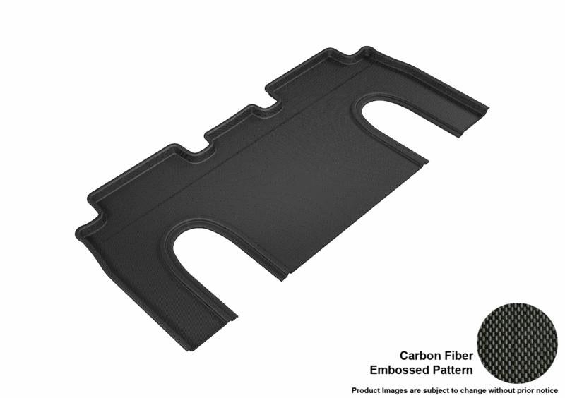 3D MAXpider 2016-2020 Tesla Model X 6-Seats Kagu 2nd Row Floormats - Black L1TL00121509 Main Image