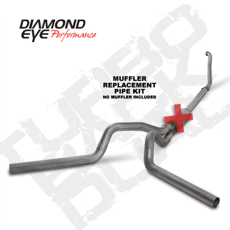 Diamond Eye Performance DEP Turbo Back Exhaust Kit SS Exhaust, Mufflers & Tips Turbo Back main image