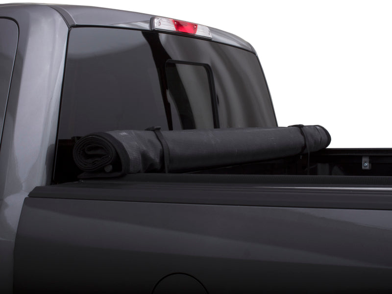 Lund 99-13 Ford F-250 Super Duty (8ft. Bed) Genesis Roll Up Tonneau Cover - Black 96051