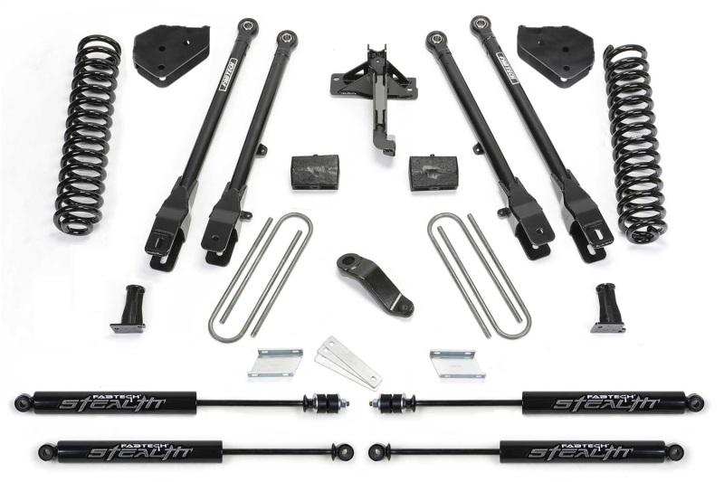 Fabtech 19-20 Ford F450/550 4WD 6in 4 Link System w/Stealth Shocks K2337M Main Image